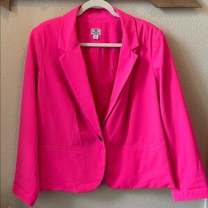 Worthington 2X Hot Pink Blazer